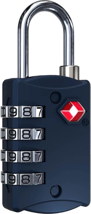 Kłódka szyfrowa do bagażu CabinZero TSA Travel Lock Navy, zdjęcie 7