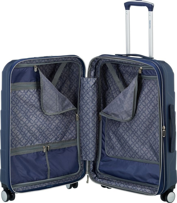 Walizka średnia - poszerzana Travelite Kalisto 67 cm Niebieska, zdjęcie 3
