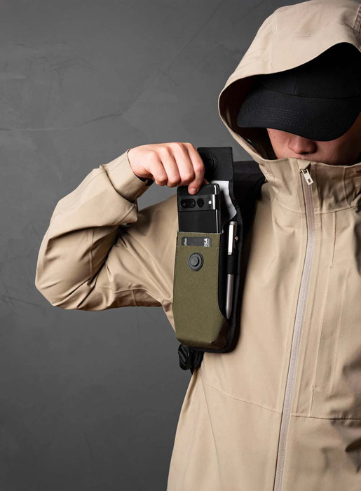 Saszetka na telefon Alpaka Modular Phone Sling V2 Axoflux - Army Green, zdjęcie 6