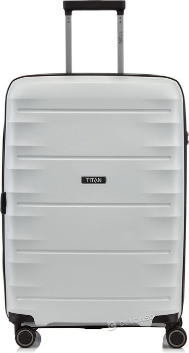 Walizka średnia - poszerzana Titan Highlight 67 cm biała