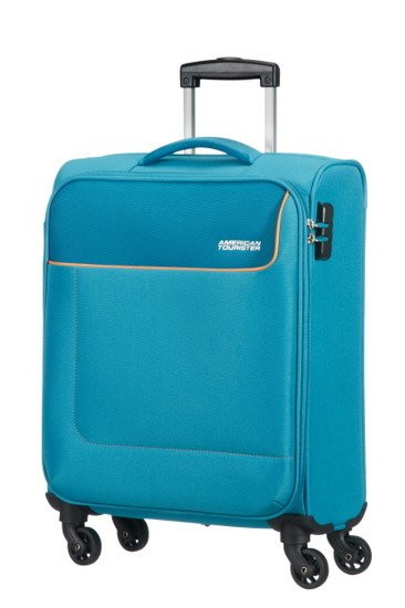 Walizka American Tourister Funshine 55 cm na 4 kółkach niebieska, zdjęcie 8