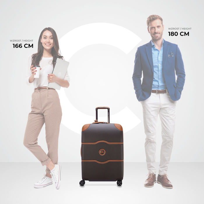 Walizka średnia Delsey Chatelet Air 2.0 66 cm Brązowa, zdjęcie 6