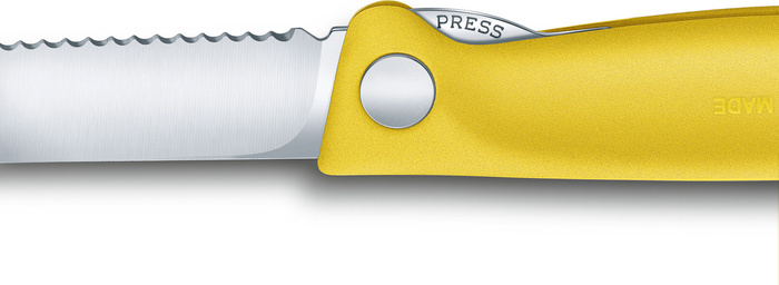 Nóż kuchenny składany Pikutek Swiss Classic Victorinox Żółty, zdjęcie 2