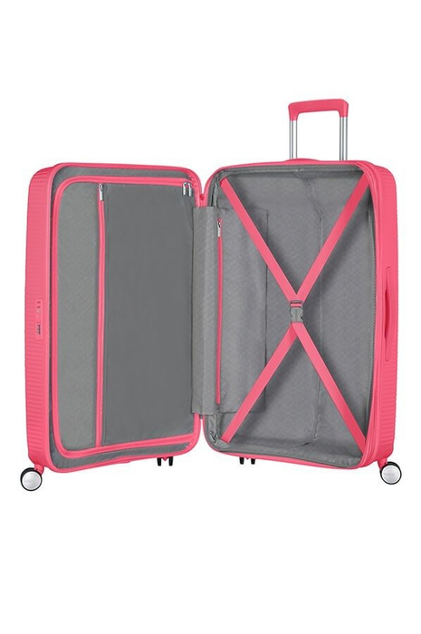 Walizka American Tourister Soundbox 77 cm powiększana różowa, zdjęcie 2
