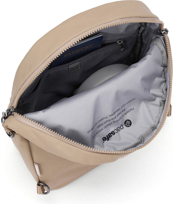 Plecak / Torebka antykradzieżowa Pacsafe Citysafe CX 8L Beige, zdjęcie 7