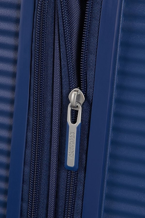 Walizka American Tourister Soundbox 67 cm powiększana granatowa, zdjęcie 4