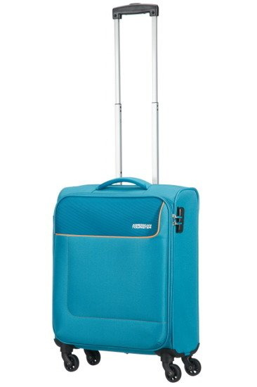 Walizka American Tourister Funshine 55 cm na 4 kółkach niebieska