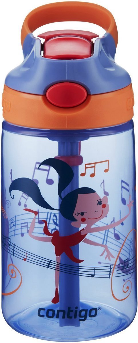 Butelka dla dzieci Contigo Gizmo Flip 420ml - Wink With Dancers Pink